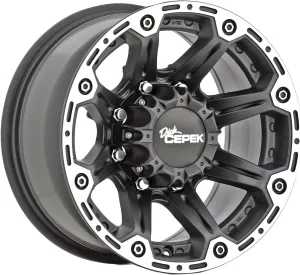 Dick Cepek Torque Flat Black Wheel with Machined Accents (20x9"/5x150mm) 30 millimeters offset