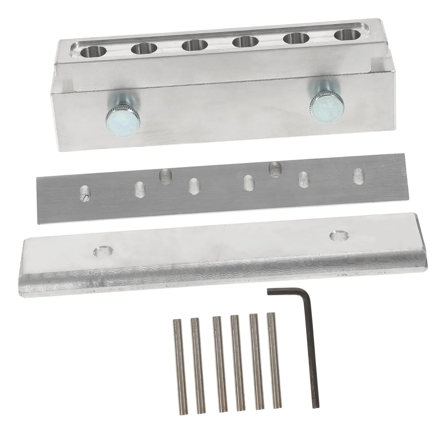 Didiseaon 6-hole Lipstick Mold Set Diy Maker Aluminum Alloy Mold Kit Easy to Use
