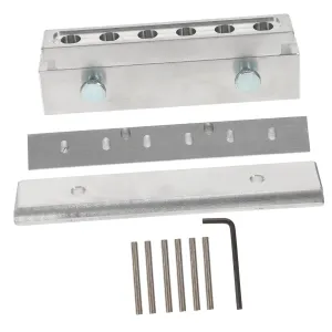Didiseaon 6-hole Lipstick Mold Set Diy Maker Aluminum Alloy Mold Kit Easy to Use