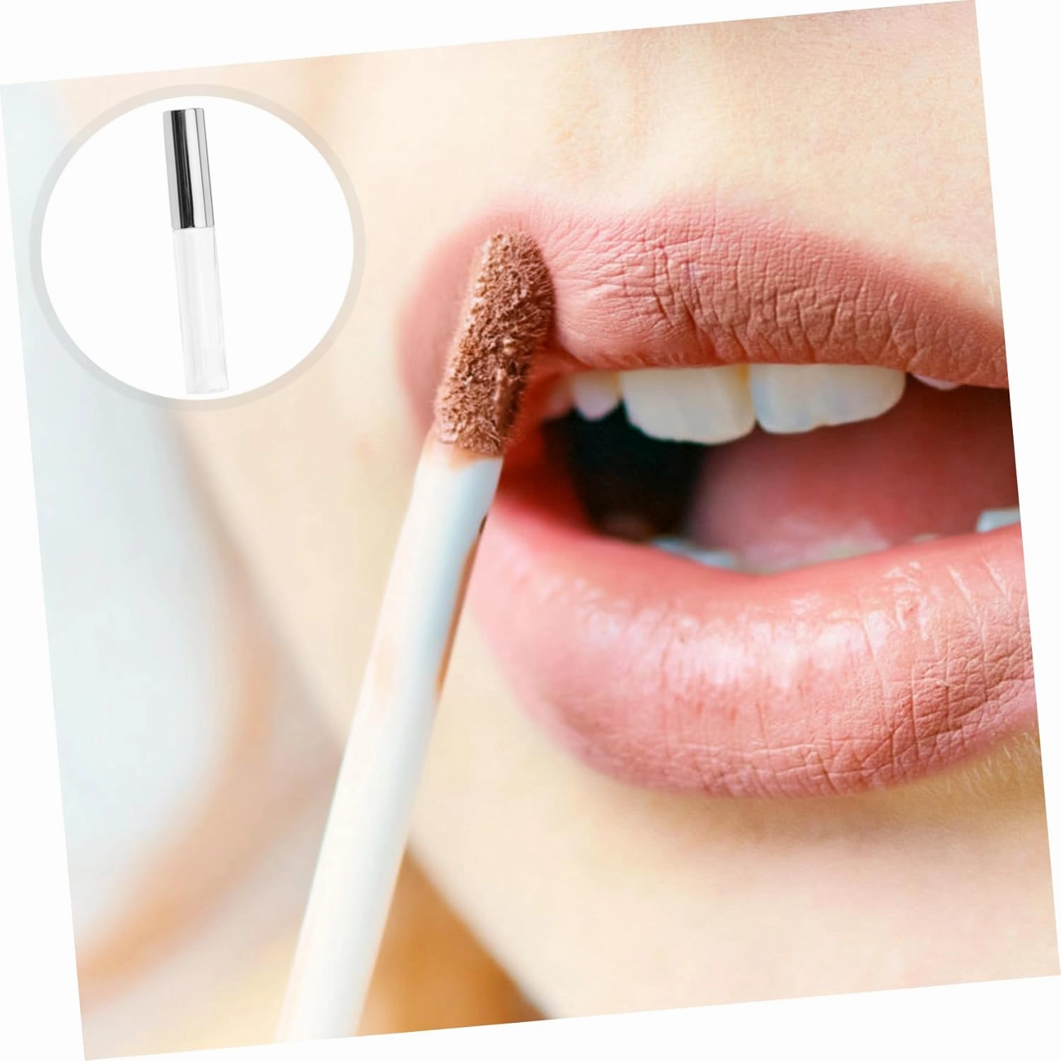 Didiseaon 2sets Fashion Lip Gloss Circular Tubes Lip Tube Gloss Subpackaging Bottle 10pcs*2