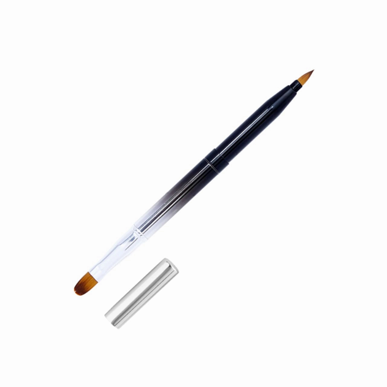 Didiseaon Metallic Gradient Double-ended Lip Brush Retractable Portable Makeup Brush Tool for Lipstick Lip Gloss Applicator Brush Set