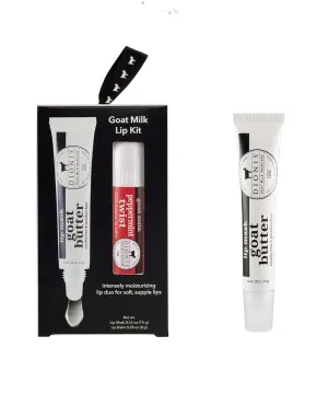 Dionis Overnight Lip Repair Duo with Goat Milk – Peppermint Twist Balm & Chocolate Shortbread Mask with Jojoba & Moringa Oils to Hydrate, Soothe, and Repair Dry, Cracked Lips