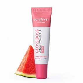 Diti &Key Gloss Boss Brightening Lip Balm Vitamin C   E SPF 50  Watermelon Cool 12g
