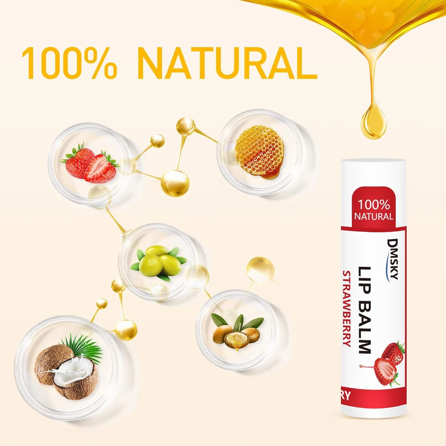 DMSKY 120 Pack Lip Balm, Natural Lip Balm Bulk with Vitamin E and Coconut Oil, Moisturizing Lip Balms for Chapped Lips-12 Flavors