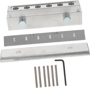 DOITOOL 1 Set 6 Hole Lipstick Mold Lip Tint Lipstick Maker Diy Aluminum Alloy Lip Stick Mold Bracket Manual