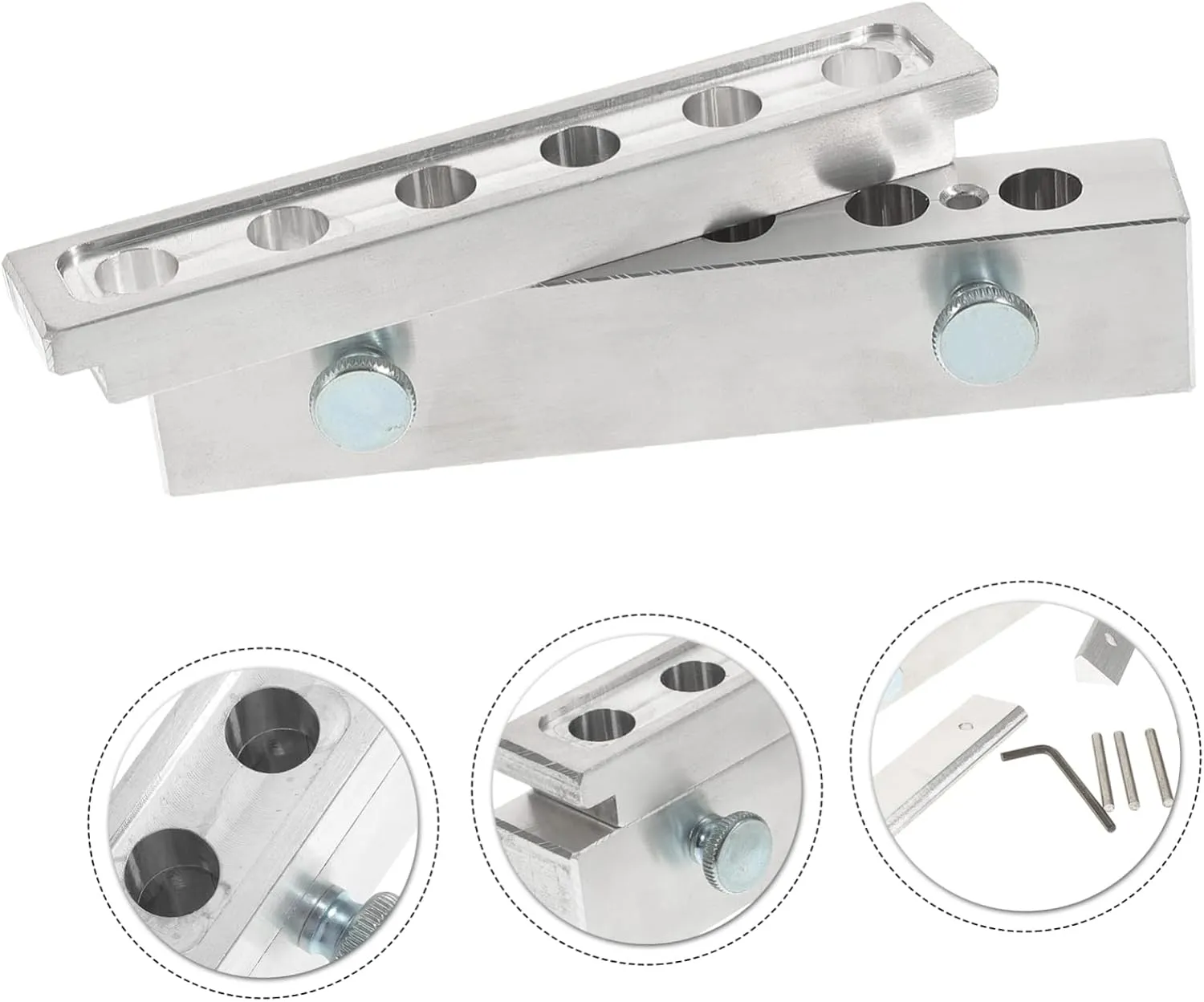 DOITOOL 1 Set 6 Hole Lipstick Mold Lip Tint Lipstick Maker Diy Aluminum Alloy Lip Stick Mold Bracket Manual