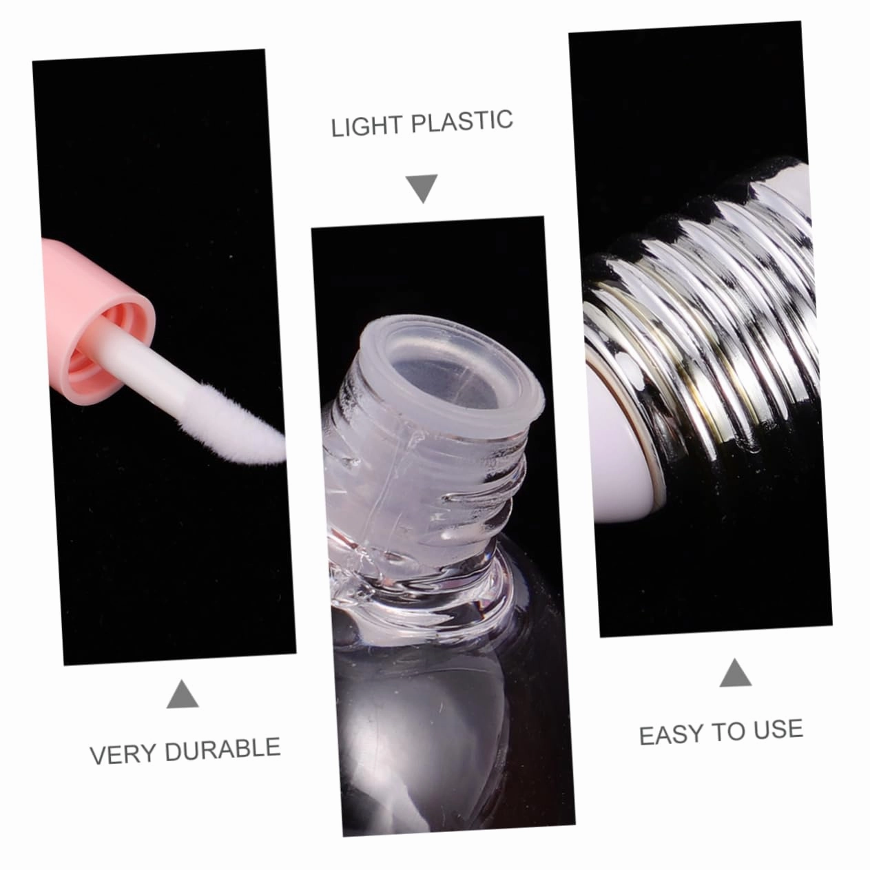 DOITOOL 20 pcs Bottles Bottle for Clear Female DIY Balm Women Gloss Lipstick Cosmetic Refillable Samples