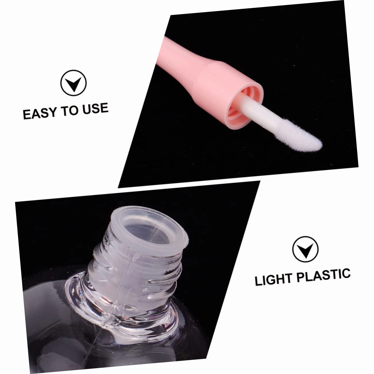 DOITOOL 20 pcs Bottles Bottle for Clear Female DIY Balm Women Gloss Lipstick Cosmetic Refillable Samples