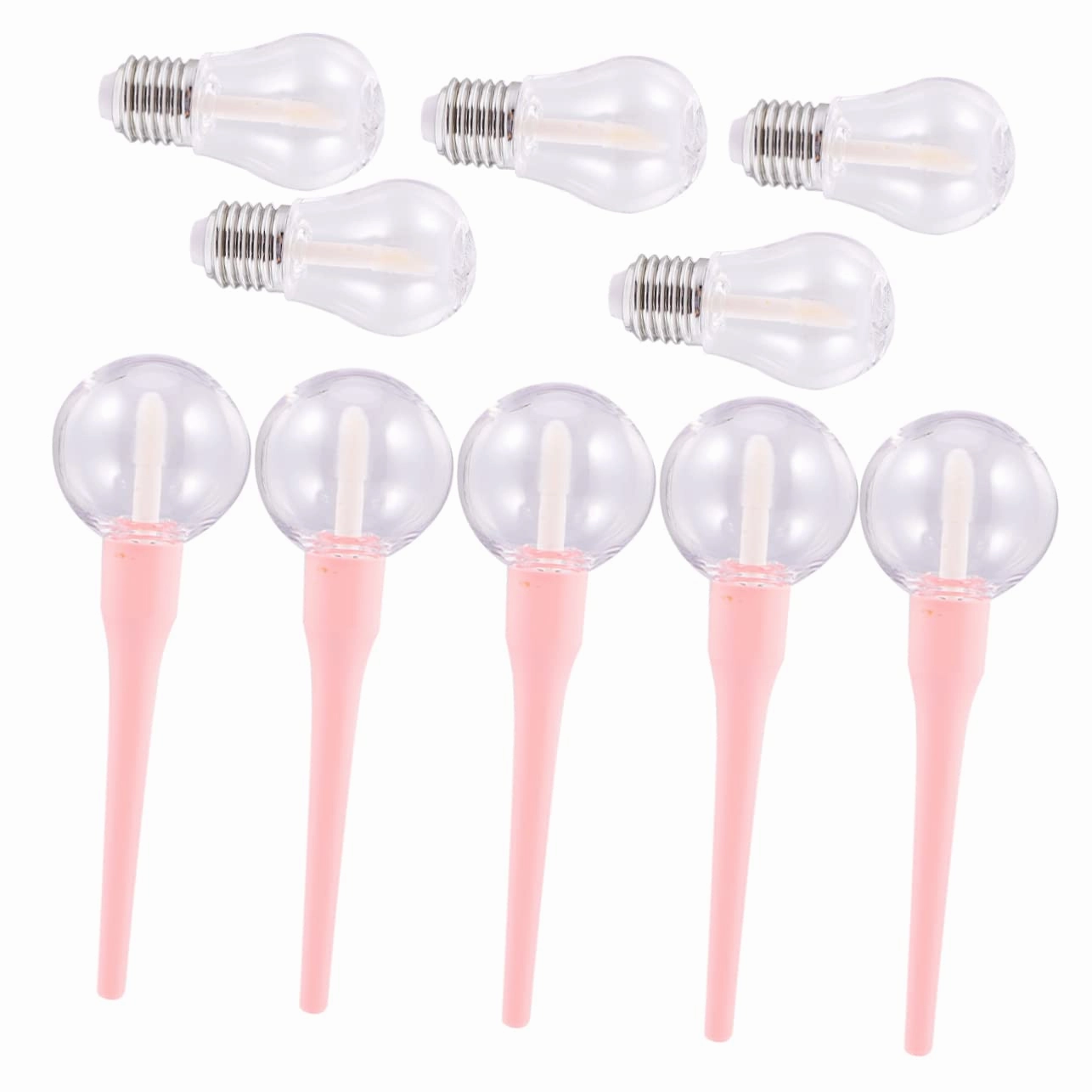 DOITOOL 20 pcs Bottles Bottle for Clear Female DIY Balm Women Gloss Lipstick Cosmetic Refillable Samples
