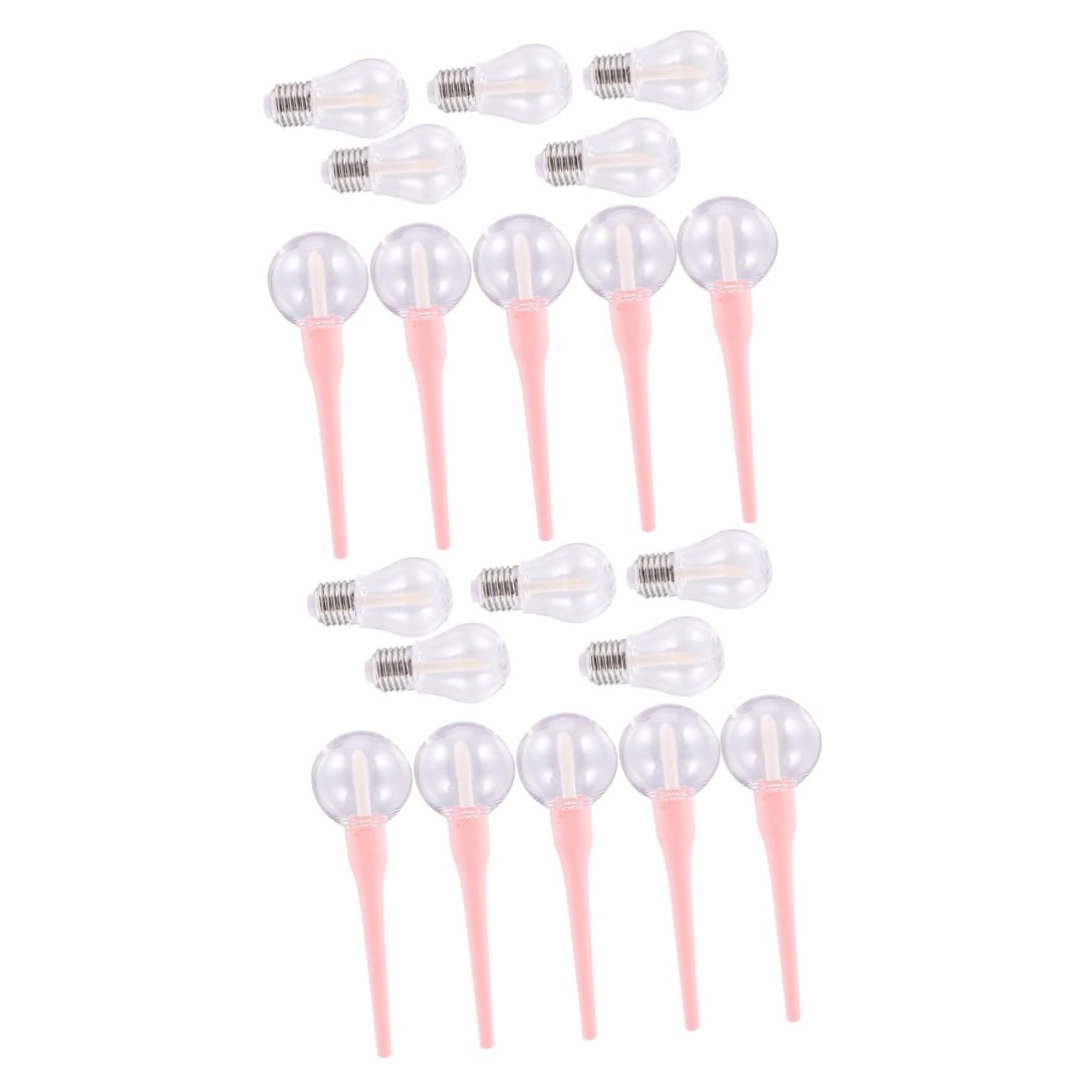 DOITOOL 20 pcs Bottles Bottle for Clear Female DIY Balm Women Gloss Lipstick Cosmetic Refillable Samples