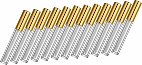 DOITOOL 40pcs Lip Gloss Tube Empty Lipstick Bottles Clear Container Lip Gloss Bottle Filling Round Tube