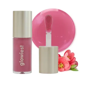 Dream Glow Tinted Lip Oil ; 3-in-1 Formula: Lip Gloss with a high shine finish, Non-sticky Long Lasting | Korean Plumped Tinted Lip Oil - 0.19 fl. oz. 5.7 ml (001 MUTED BERRY, Original)