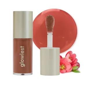 Dream Glow Tinted Lip Oil ; 3-in-1 Formula: Lip Gloss with a high shine finish, Non-sticky Long Lasting | Korean Plumped Tinted Lip Oil - 0.19 fl. oz. 5.7 ml (003 DUSTY ROSE, Original)