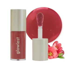 Dream Glow Tinted Lip Oil ; 3-in-1 Formula: Lip Gloss with a high shine finish, Non-sticky Long Lasting | Korean Plumped Tinted Lip Oil - 0.19 fl. oz. 5.7 ml (004 ROSEWOOD, Original)