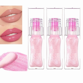 Drip Dynasty Color Changing Lip Oil, Color Changing Lip Oil, 2024 New Lip Gloss Base, Moisturizing Color Changing Lip Gloss, Color Changing Lipstick, Transparent Plumping Lip Oil (3pcs)