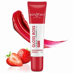 Dt &Ku Strawberry Lip Balm (12gm) for Moisturization | Soft and Naturally Brightens Lips |Tinted Lip Balm with SPF 50 & Vitamin C   E | Lipbalm for Dry & Dark Lips | For Women