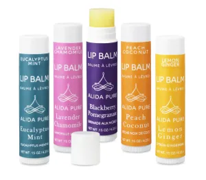 Duet Lip Balm Collection, Vegan Set, Beeswax Free, with Avocado And, Organic Jojoba Oil, and Vitamin E, Natural Moisturizer for Dry, Chapped Lips, 5 Tube Set