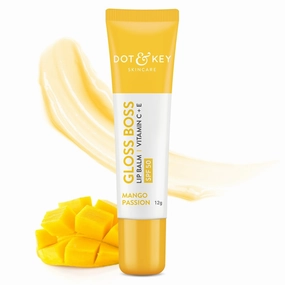 eartheasy Mango Passion Non Tinted & Colorless Lip Balm for Men & Women with SPF 50 | Moisturization | Winter Care Lip Balm for Moisturized Lips| For Smoky, Dark & Dry Lips (12gm)