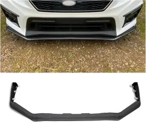 ECOTRIC Front Bumper Lip Spoiler Compatible with 2015-2021 Subaru Impreza WRX & STI Lower Splitter Finisher Under Chin Spoiler - Carbon Fiber Look