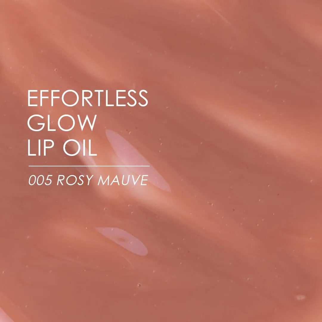 EFFORTLESS Glow Lip Oil 005 ROSY MAUVE Hydrating, Nourishing, Plumping | Non-Sticky Lip Gloss, Tinted Lip Camellia Oil l Korean Beauty - 0.22 oz