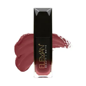Eleman Beauty Matte Liquid Lipstick – Long-Wearing, Ultra-Pigmented Lip Color with Vitamin E Infusion, Soft-Touch, Feather-Proof, Smudge-Proof, Cruelty-Free Cosmetics, 0.19oz (Dubai)