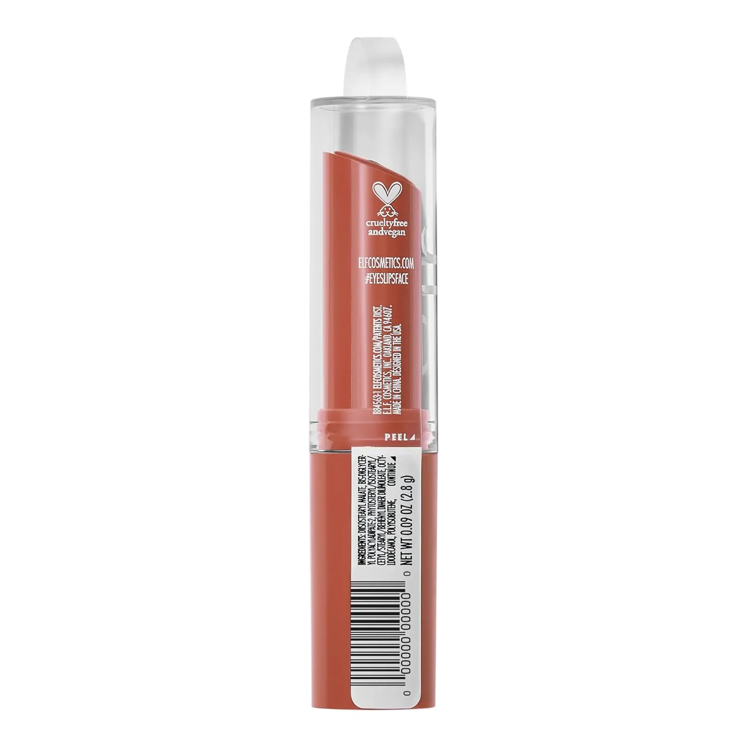 e.l.f. Hydrating Core Lip Shine, Conditioning & Nourishing Lip Balm, Sheer Color Tinted Chapstick, Cheery, 0.09 Oz