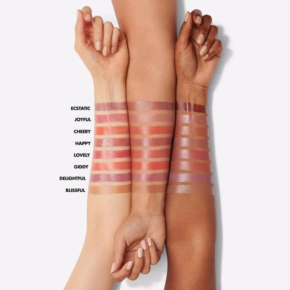 e.l.f. Hydrating Core Lip Shine, Conditioning & Nourishing Lip Balm, Sheer Color Tinted Chapstick, Cheery, 0.09 Oz