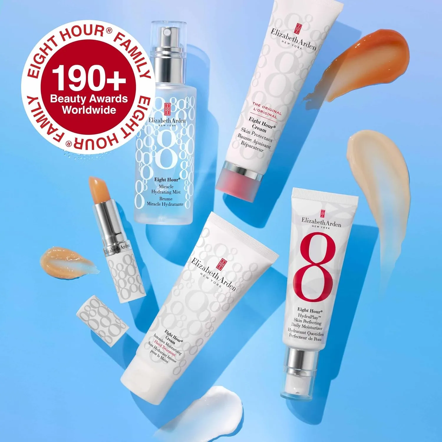 Elizabeth Arden Eight Hour Cream Lip Protectant Stick, Moisturizing Balm, Sheer with Sunscreen, SPF 15, Repairs Cracked Lips, 0.13 oz