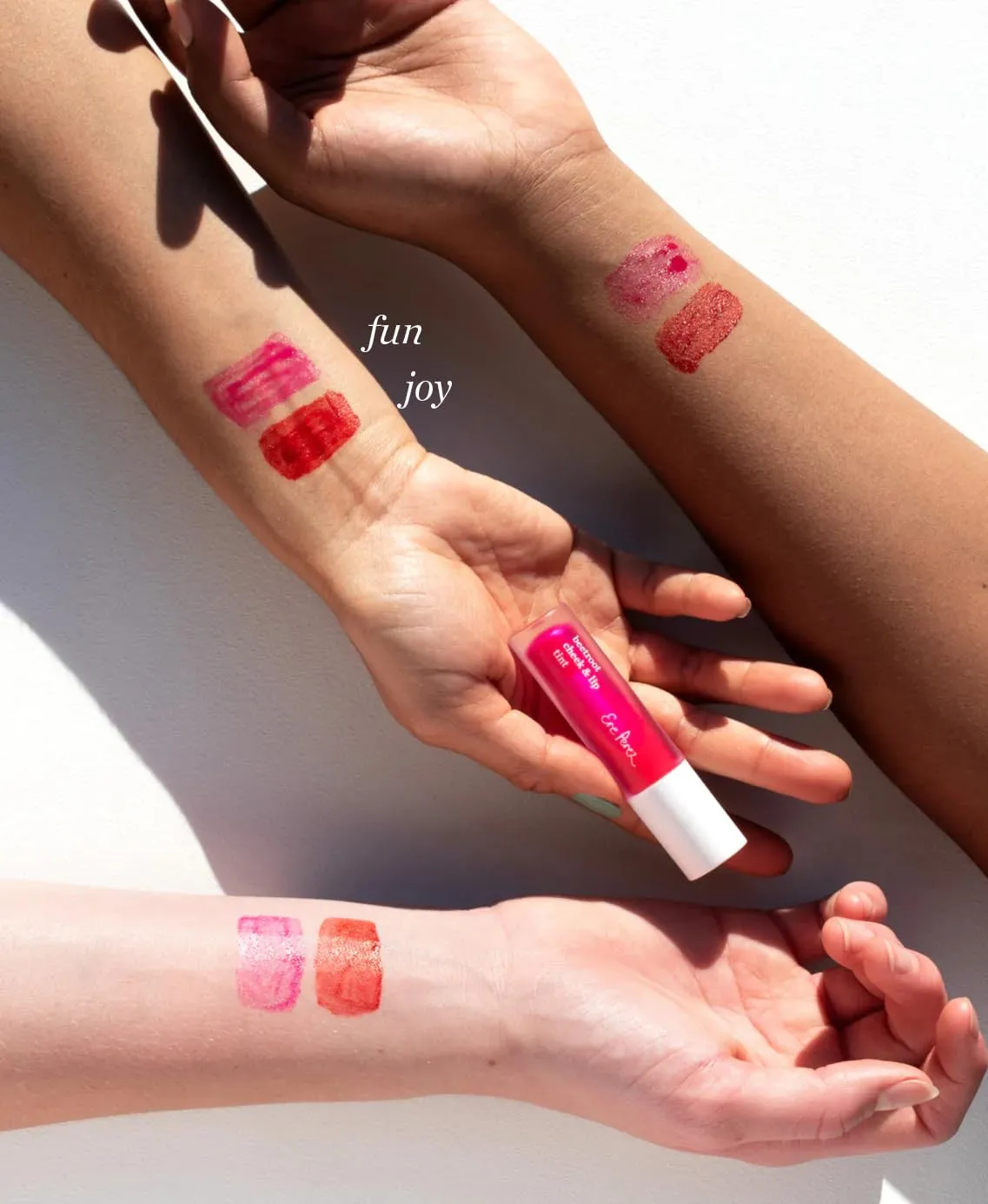Ere Perez - Natural Beetroot Cheek   Lip Tint | Water-Resistant, Long-Lasting, Hydrating, Vibrant | Blue Agave, Rosehip Oil, Vitamin E | Vegan, Cruelty-Free, Clean Beauty (Fun-Pink)