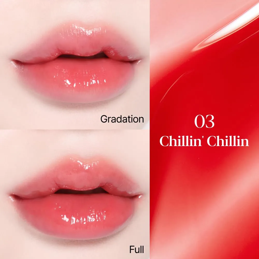 Espoir Couture Lip Tint Glaze #3 Chillin’ Chillin’ 0.19oz | Volumizes & High-Shine Lip Plumper | Long-Lasting Vibrant Color | Thickening radiance Lip Stain | Tinted Lip Moisturizer | Korean Lip Makeup