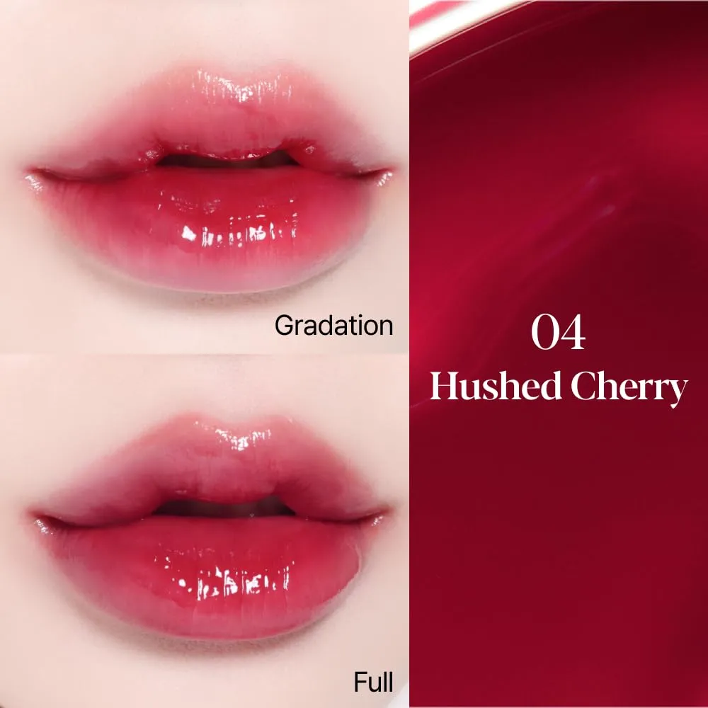 Espoir Couture Lip Tint Glaze #4 Hushed Cherry 0.19oz | Volumizes & High-Shine Lip Plumper | Long-Lasting Vibrant Color | Thickening radiance Lip Stain | Tinted Lip Moisturizer | Korean Lip Makeup