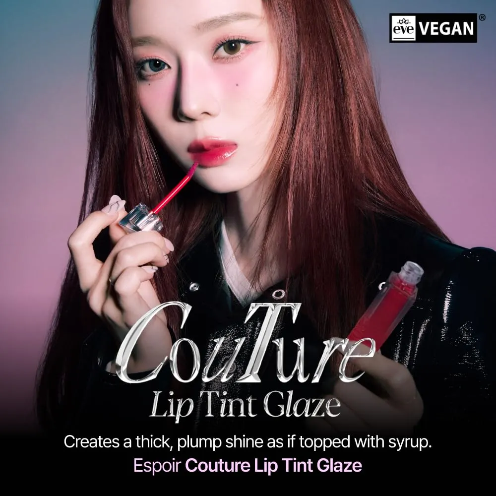 Espoir Couture Lip Tint Glaze #5 Orchid 0.19oz | Volumizes & High-Shine Lip Plumper | Long-Lasting Vibrant Color | Thickening radiance Lip Stain | Tinted Lip Moisturizer | Korean Lip Makeup