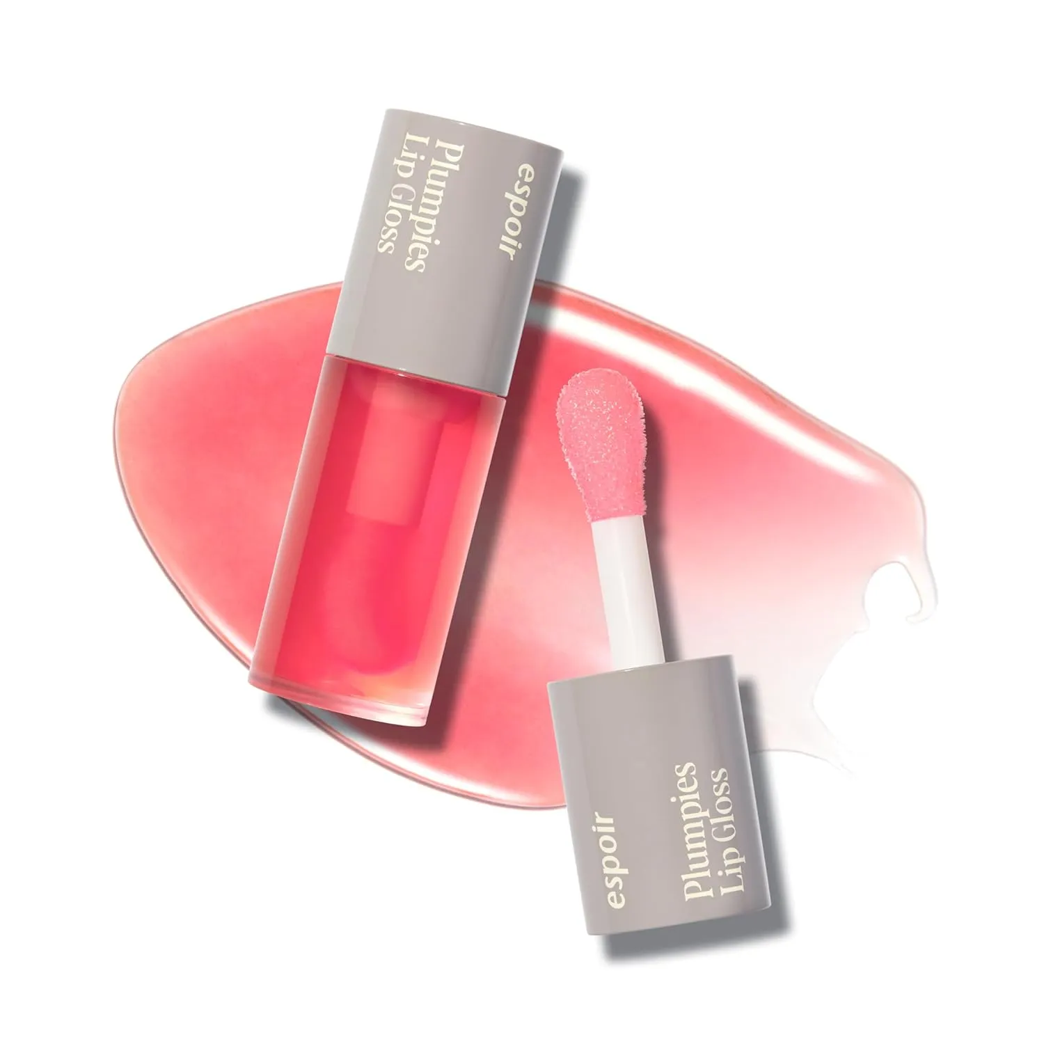 espoir Plumpies Lip Colloection Lip Gloss #Cherry Bear │High-Glossy Lip Gloss with a Chubby tip │ Voluminous Lip Makeup with Plumping Effects │ Naturally Saturated Red Color │ No glitters