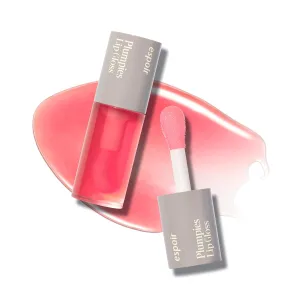 espoir Plumpies Lip Colloection Lip Gloss #Cherry Bear │High-Glossy Lip Gloss with a Chubby tip │ Voluminous Lip Makeup with Plumping Effects │ Naturally Saturated Red Color │ No glitters