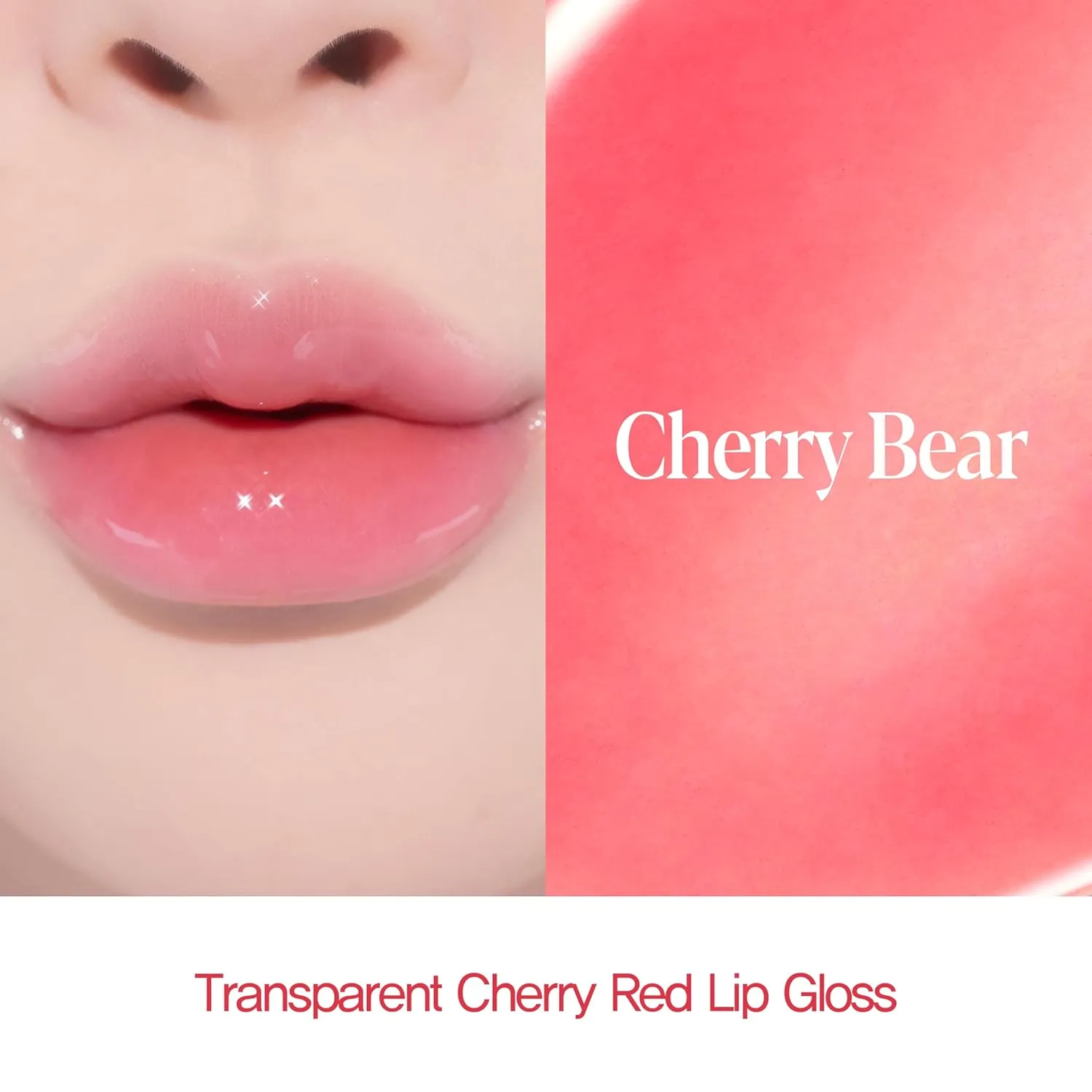 espoir Plumpies Lip Colloection Lip Gloss #Cherry Bear │High-Glossy Lip Gloss with a Chubby tip │ Voluminous Lip Makeup with Plumping Effects │ Naturally Saturated Red Color │ No glitters