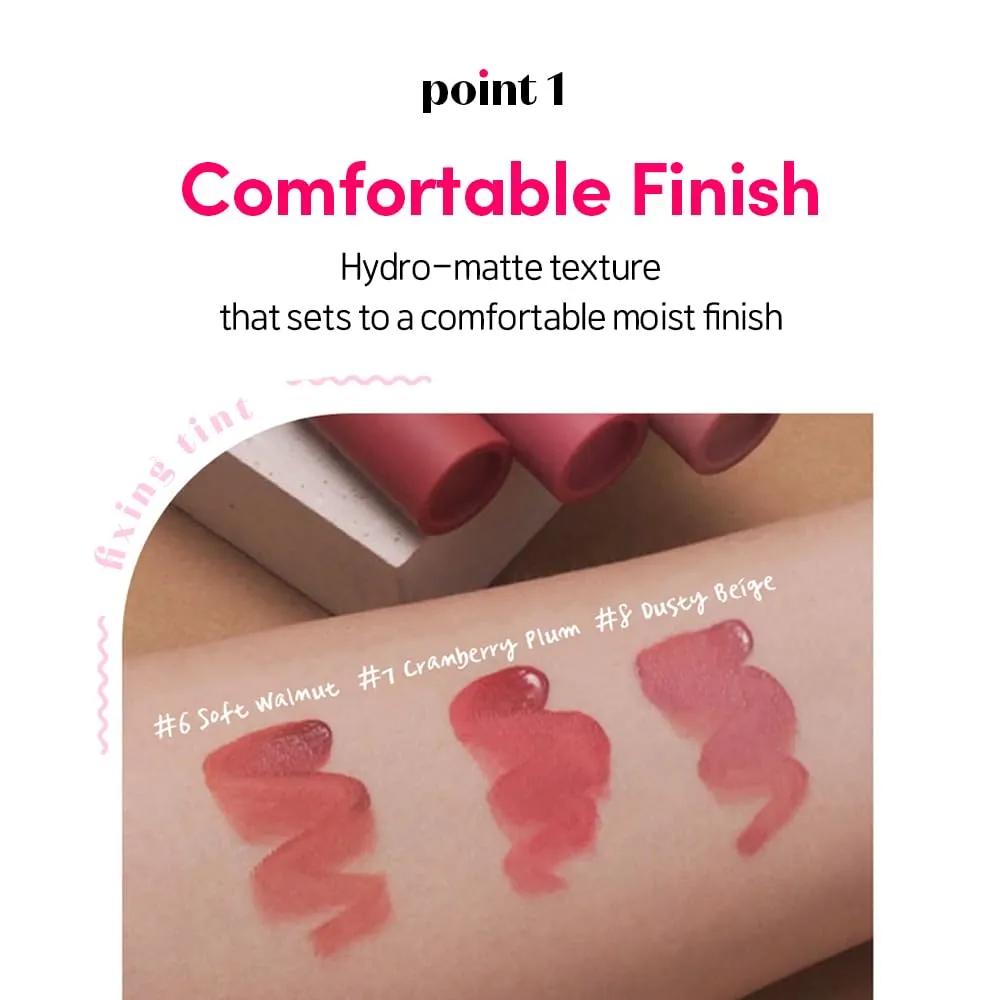 ETUDE Fixing Tint #18 Cool Pink on Top (4g) | Long Lasting High Pigmented Liquid Lipstick | Waterproof Lightweight Matte Finish Lip Stain | Full Coverage | Korean Makeup, Kbeauty