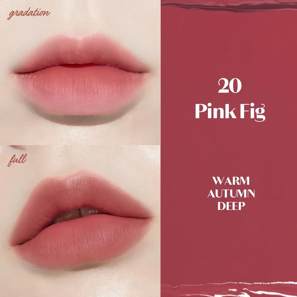 ETUDE Fixing Tint #20 Pink Fig (4g) | Long Lasting High Pigmented Liquid Lipstick | Waterproof Lightweight Matte Finish Lip Stain | Full Coverage | Korean Makeup, Kbeauty