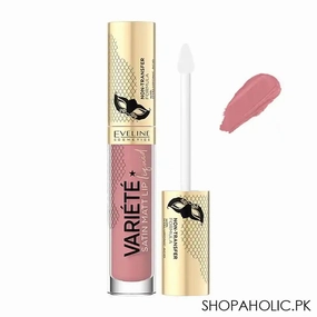 Eveline Variiete Satin Matt Lip Liquid Lipstick, 02 Raspberry Cream