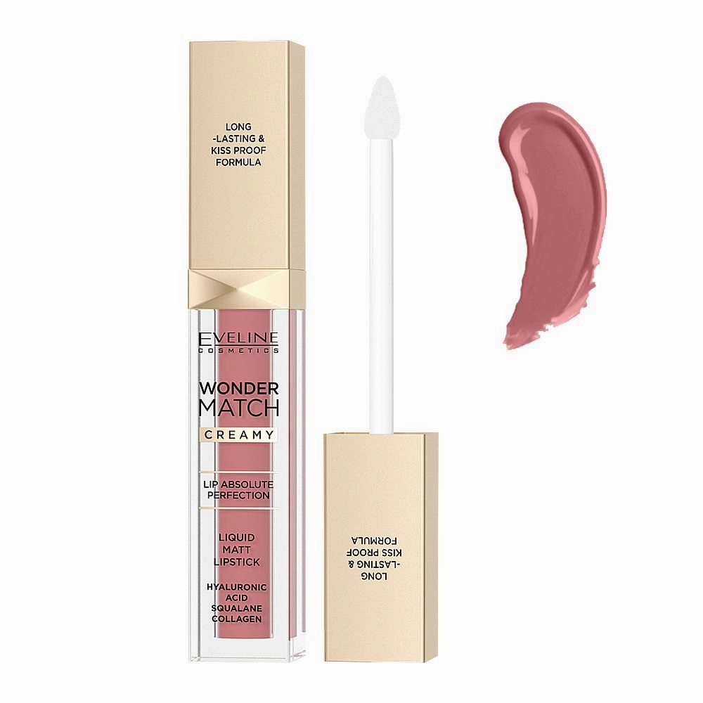 Eveline Wonder Match Creamy Liquid Matte Lipstick, 6.8ml, 05 Sweet Nude