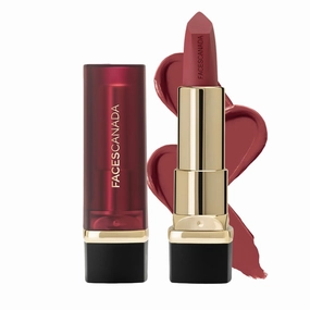 FAC.ES CANADA Comfy Matte Creme Lipstick - Keepin’ It Real, 4.2g | Long Stay | Creamy Matte Finish | Intense Color | Super Hydrating & Nourishing | Single Stroke Smooth Application