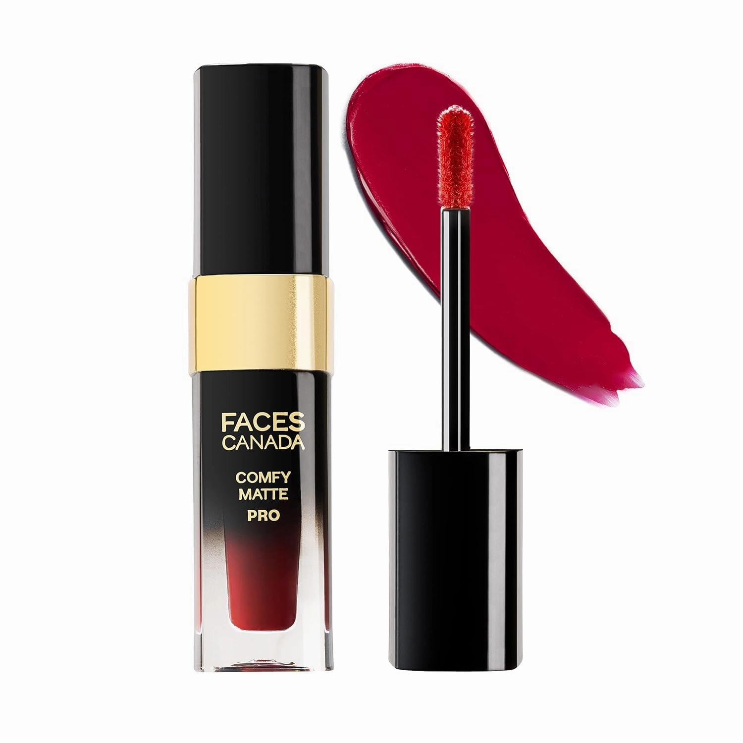 FACE'S.CANADA Comfy Matte Pro Liquid Lipstick - Revival Maroon 14, 5.5 ml | 10HR Longstay | Intense Color | Macadamia Oil & Olive Butter Infused | Lightweight Super Smooth | No Dryness | No Alcohol