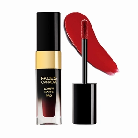 FACE'S.CANADA Comfy Matte Pro Liquid Lipstick - Rust Raisin 02, 5.5 ml | 10HR Longstay | Intense Color | Macadamia Oil & Olive Butter Infused | Lightweight Super Smooth | No Dryness | No Alcohol