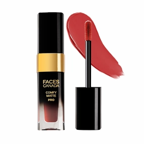 FACE'S.CANADA Comfy Matte Pro Liquid Lipstick - Umber Fix 10, 5.5 ml | 10HR Longstay | Intense Color | Macadamia Oil & Olive Butter Infused | Lightweight Super Smooth | No Dryness | No Alcohol