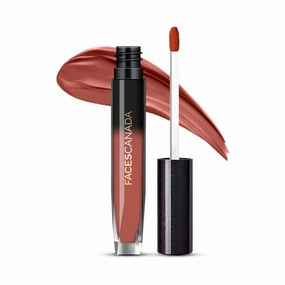 FACE.S CANADA Comfy Silk Liquid Lipstick - Soulful Brown 01, 3ml | Satin Matte HD Finish | Luxe Comfort | Longlasting | No Dryness | Smooth Texture |