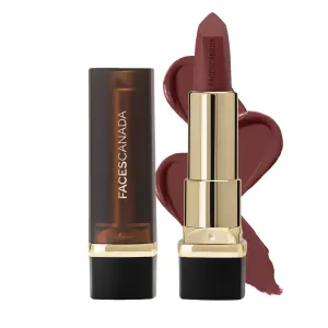 FACE.S CANADA Comfy Matte Creme Lipstick - Oh So Serious, 4.2g | Long Stay | Creamy Matte Finish | Intense Color | Super Hydrating & Nourishing | Single Stroke Smooth Application