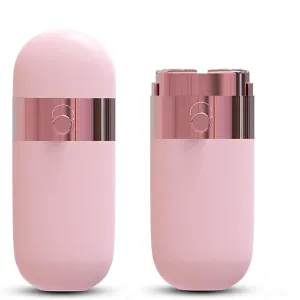 Facial Hair Removal for Women, Portable Painless Electric Shaver Device with Built-in LED, Wet/Dry Electric Razor Hair Remover Epilators for Face, Chin, Upper Lip and Arms (Pink -2025)