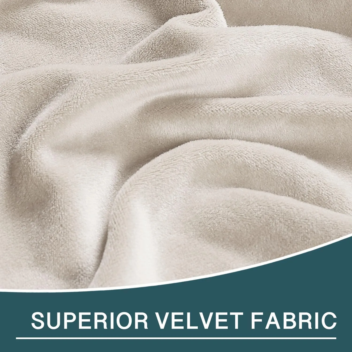 FantasDecor Chaise Lounge Velvet Luxury Covers for Living Room Indoor Stretch Slipcover for Chaise Lounge Ultra Soft Machine Washable, Ivory