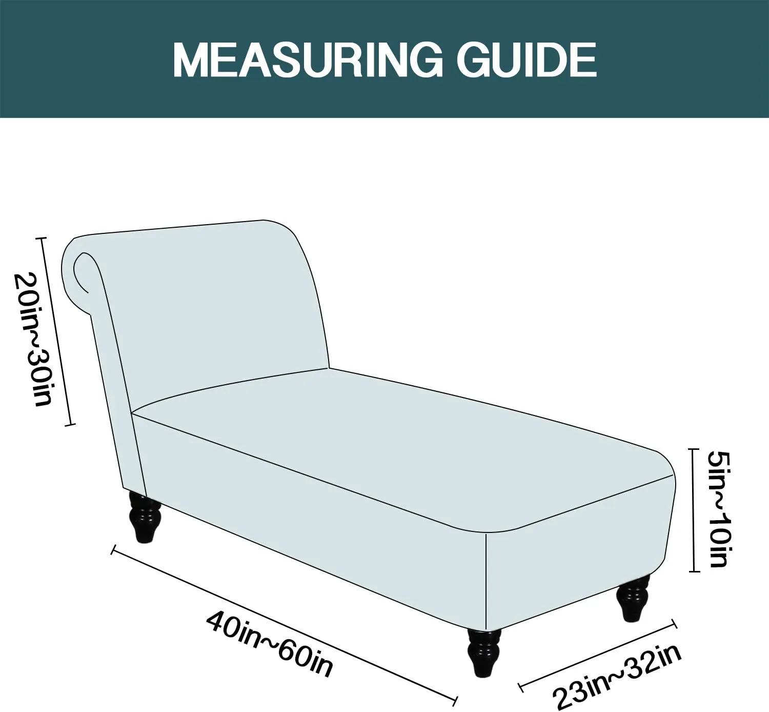 FantasDecor Chaise Lounge Velvet Luxury Covers for Living Room Indoor Stretch Slipcover for Chaise Lounge Ultra Soft Machine Washable, Ivory