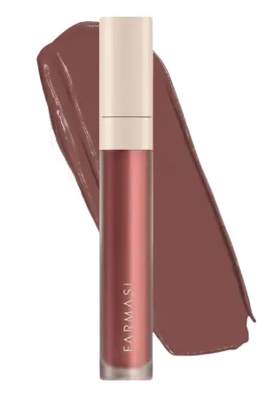 FARMASi Make Up Matte Liquid Lipstick, Long-Lasting and Ultra-comfortable, High-Impact, Lightweight, Organic, Pure Pigments 0.14 fl.oz (Perfect Rose)