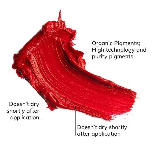 FARMASi Make Up Matte Liquid Lipstick, Long-Lasting and Ultra-comfortable, High-Impact, Lightweight, Organic, Pure Pigments 0.14 fl.oz (Red Love)